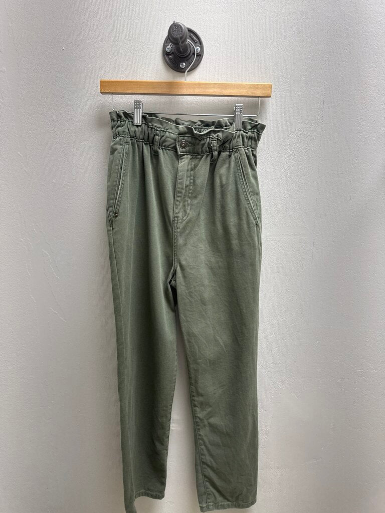 7 For all Mankind Olive Paper Bag Jean