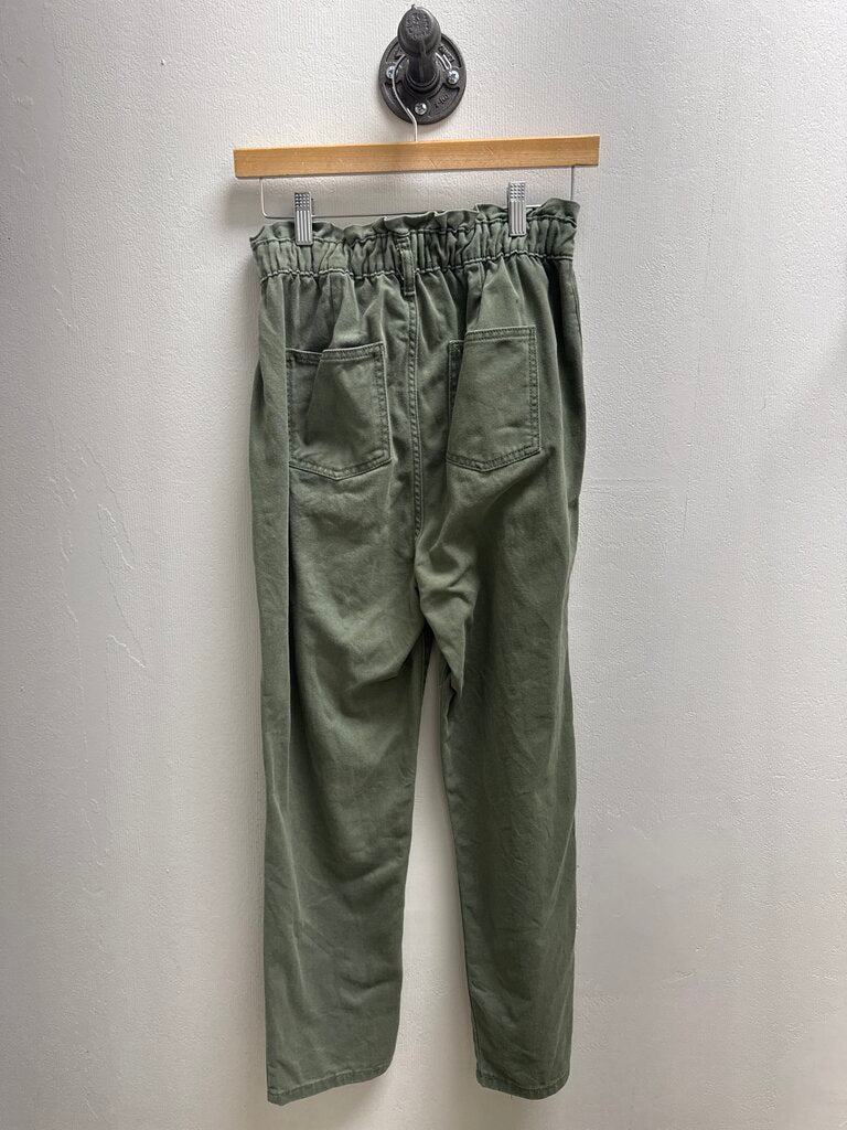7 For all Mankind Olive Paper Bag Jean