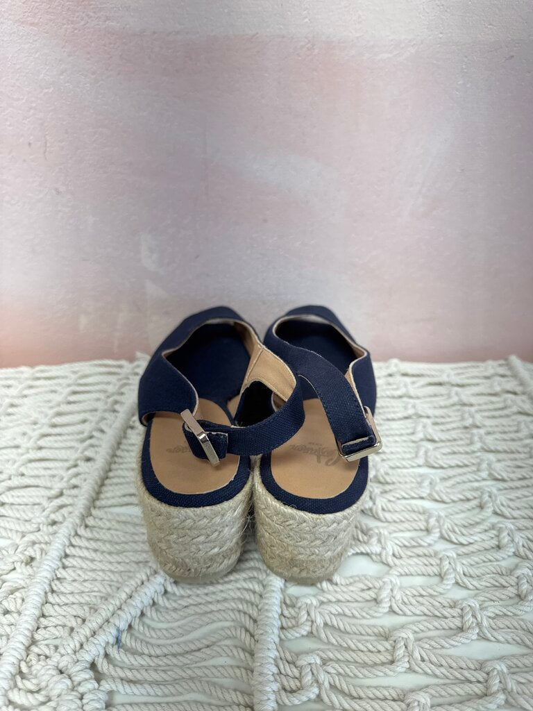 Castaner Navy Espadrille Slingback