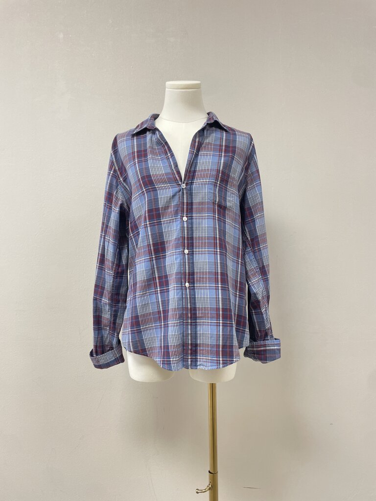 Frank & Eileen Blue Plaid Butto Up