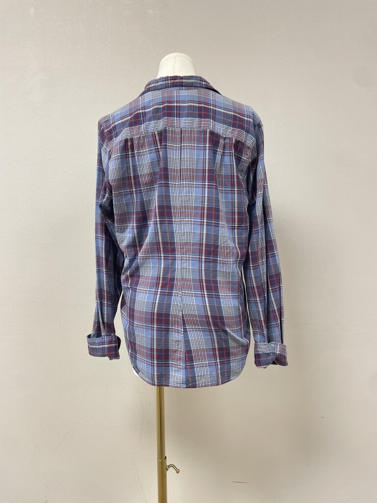 Frank & Eileen Blue Plaid Butto Up