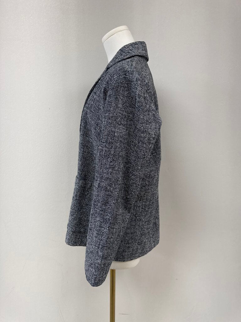 Eileen Fisher Black and White Knit Blazer