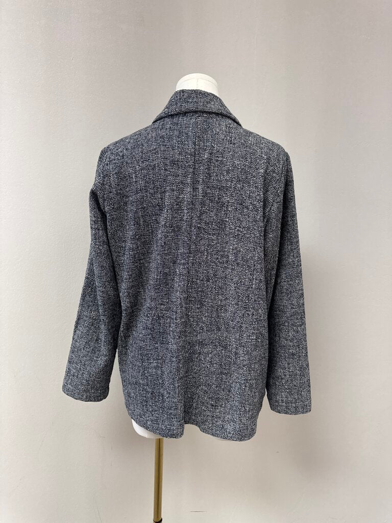 Eileen Fisher Black and White Knit Blazer