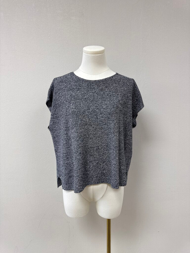 Eileen Fisher Black and White Knit Tee