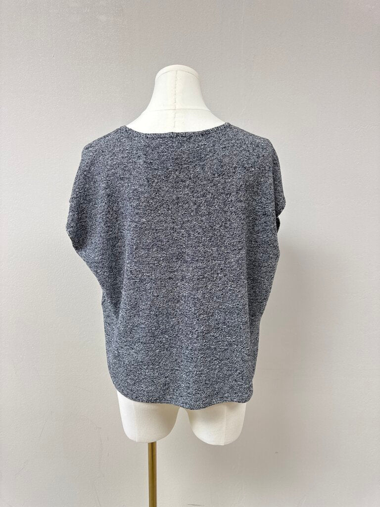 Eileen Fisher Black and White Knit Tee