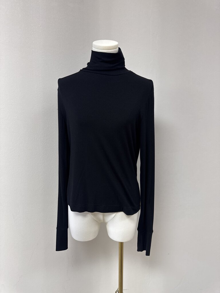 Byrd Black Ribbed Top