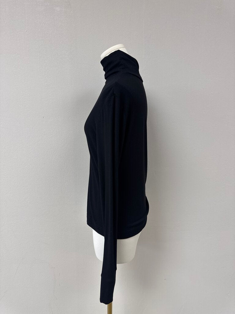 Byrd Black Ribbed Top