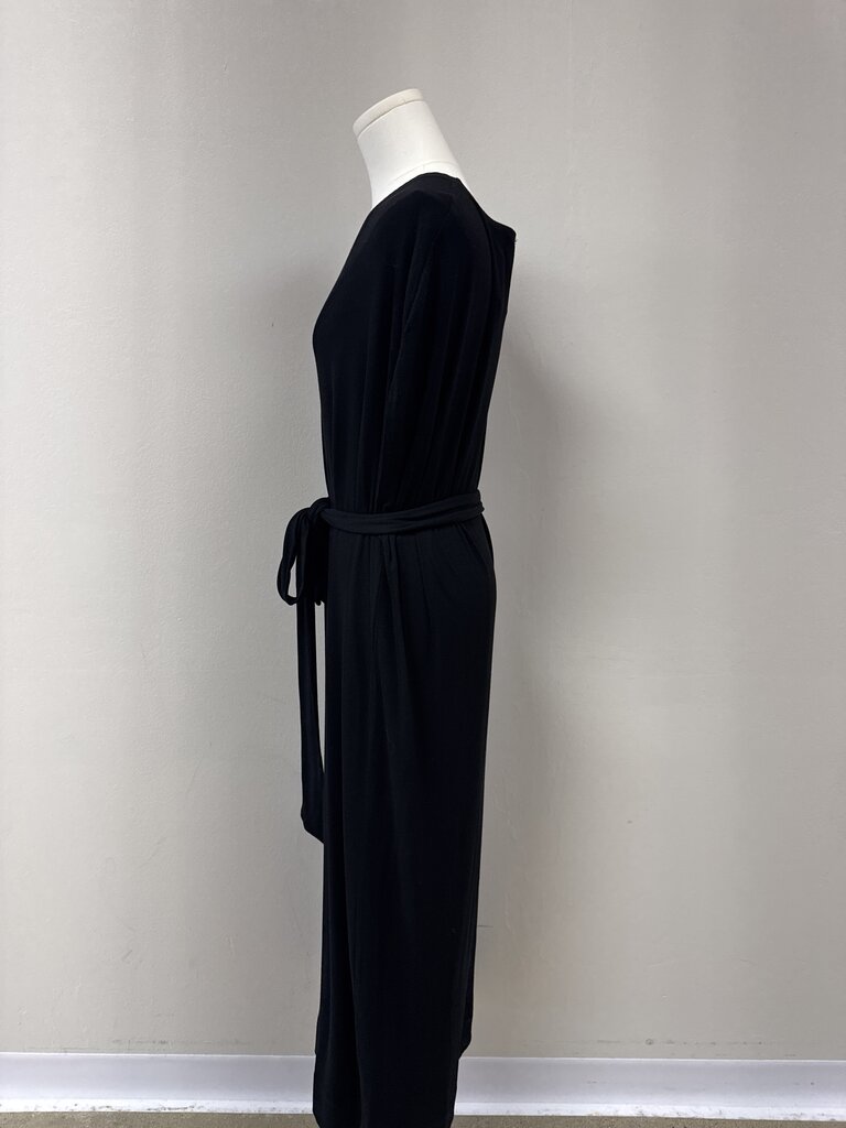 Byrd Black Ribbed Maxi Dress