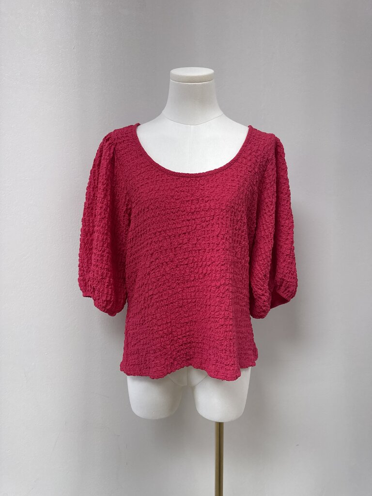 Maeve Pink Ruched Top