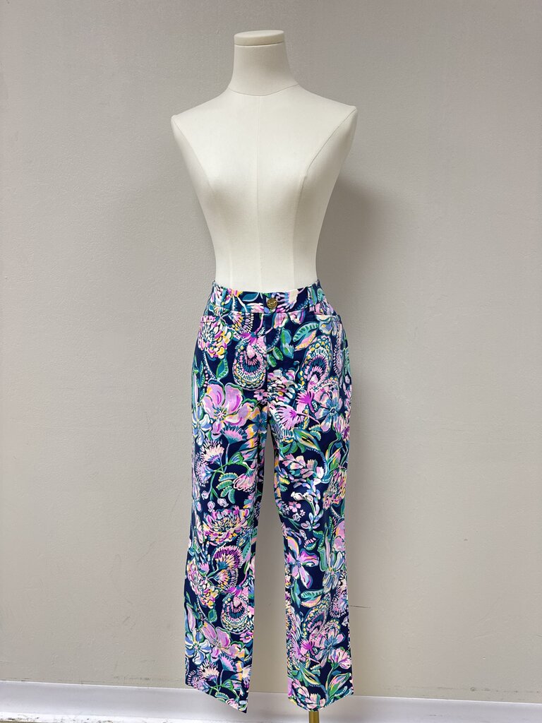 Lilly Pulitzer Navy Floral Pant