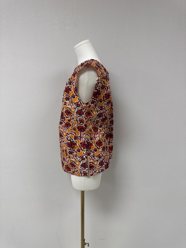 Marni Orange Multi Print Top