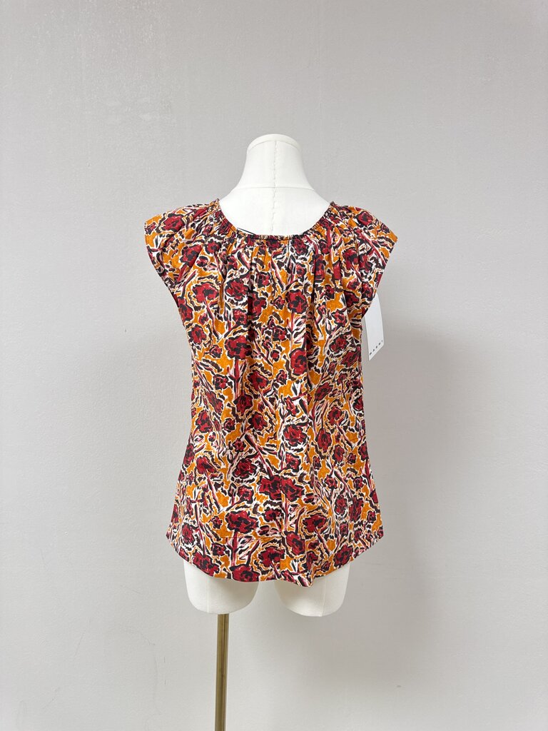 Marni Orange Multi Print Top