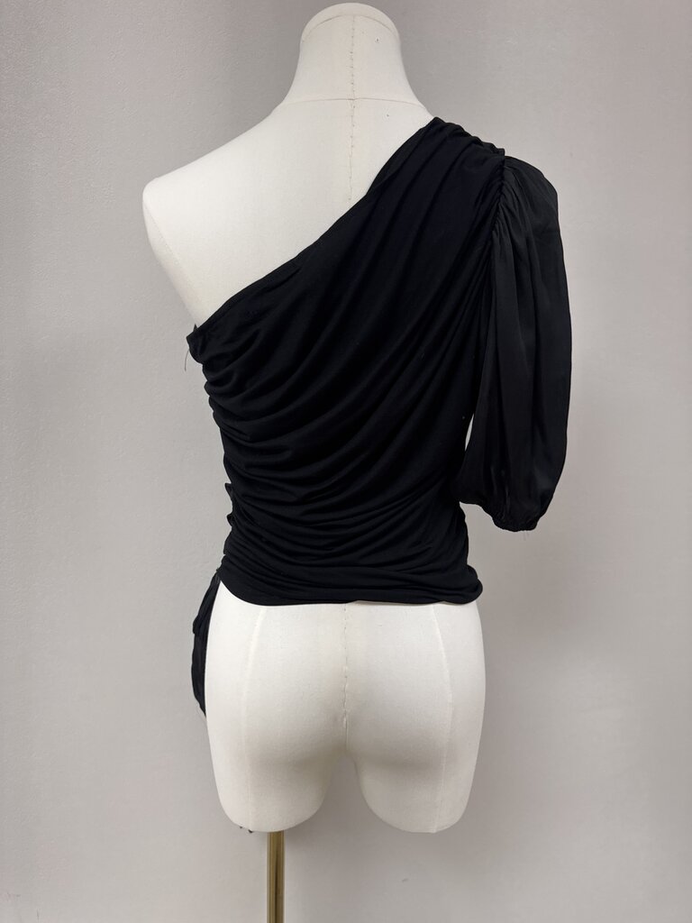 Dolan Black One Shoulder Top NWT