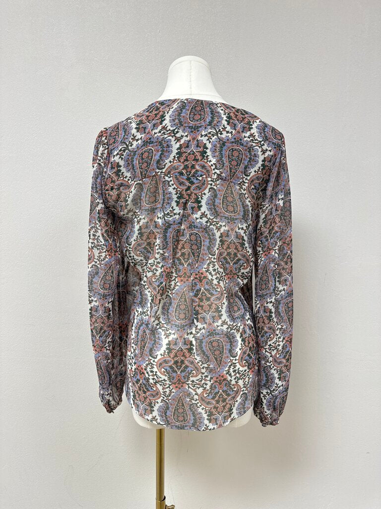 Veronica Beard Paisley Silk Blouse