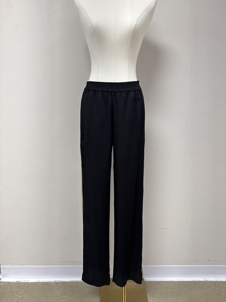 BCBG Black Side Stripe Pull On Pant NWT