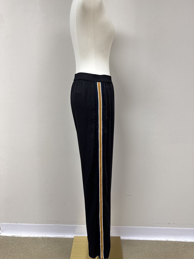 BCBG Black Side Stripe Pull On Pant NWT