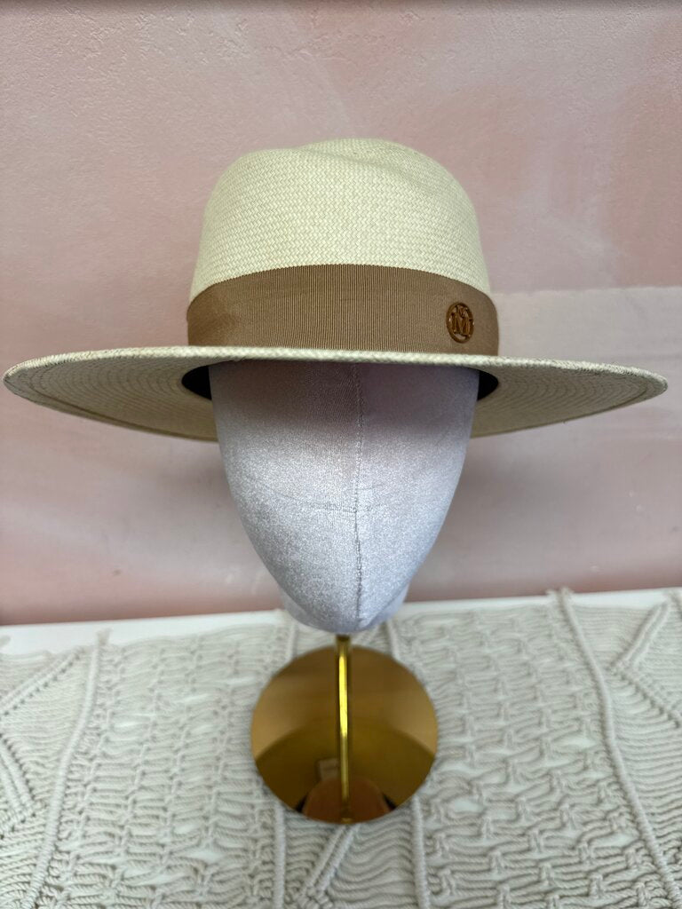 Maison Michel Tan Straw Hat