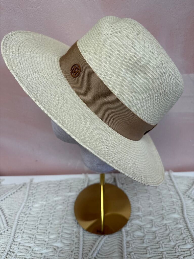 Maison Michel Tan Straw Hat