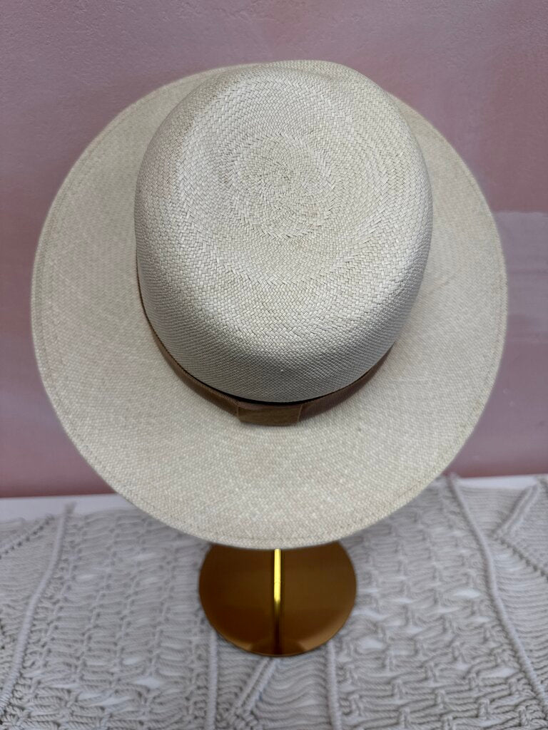 Maison Michel Tan Straw Hat