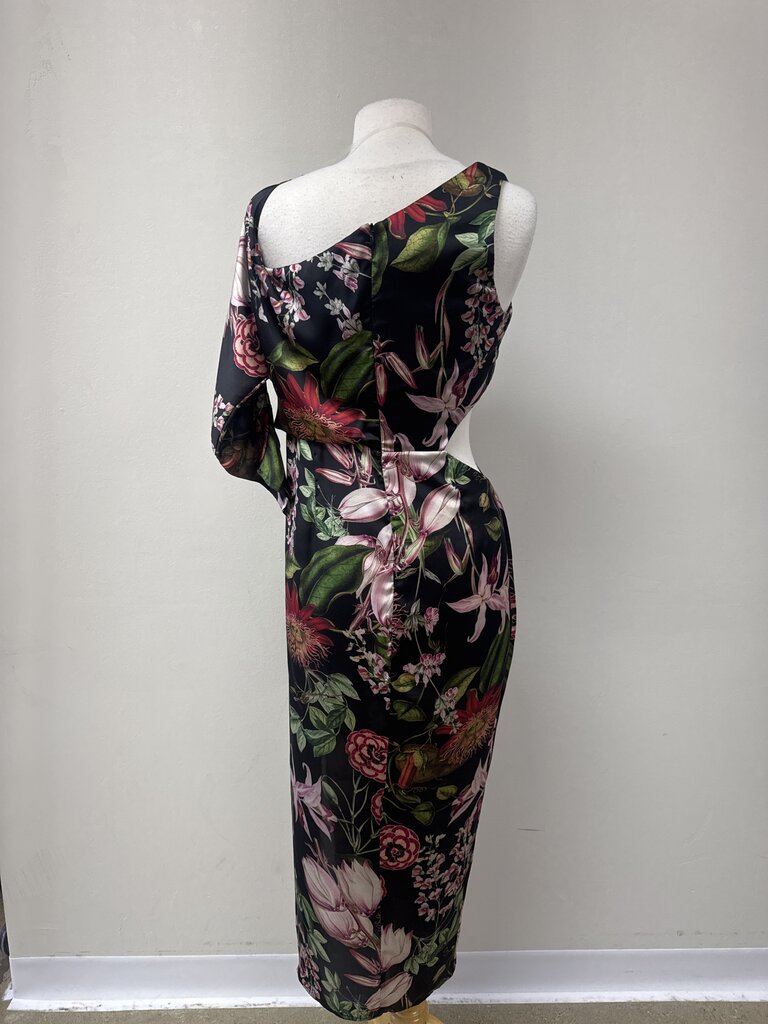 Katie May Black Floral Cowl Neck Maxi Dress