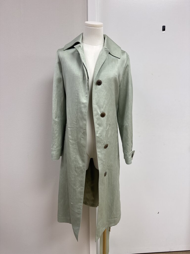 Vince Sage Belted Raincoat NWT