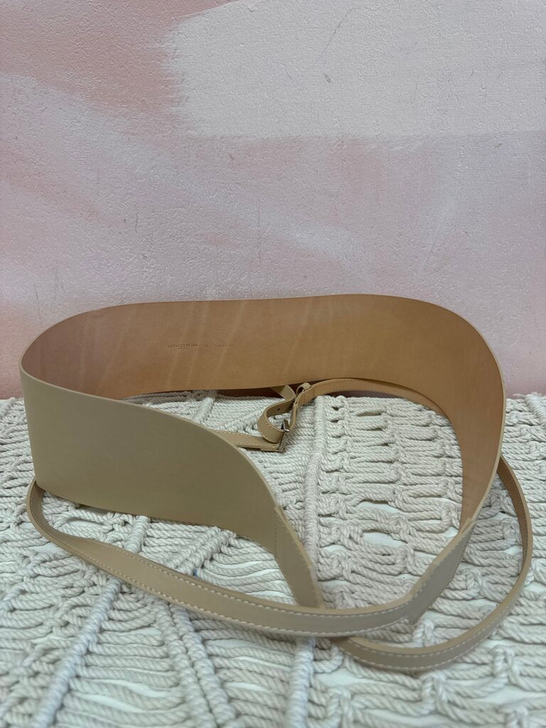 Lafayette 148 Tan Leather Obi Belt
