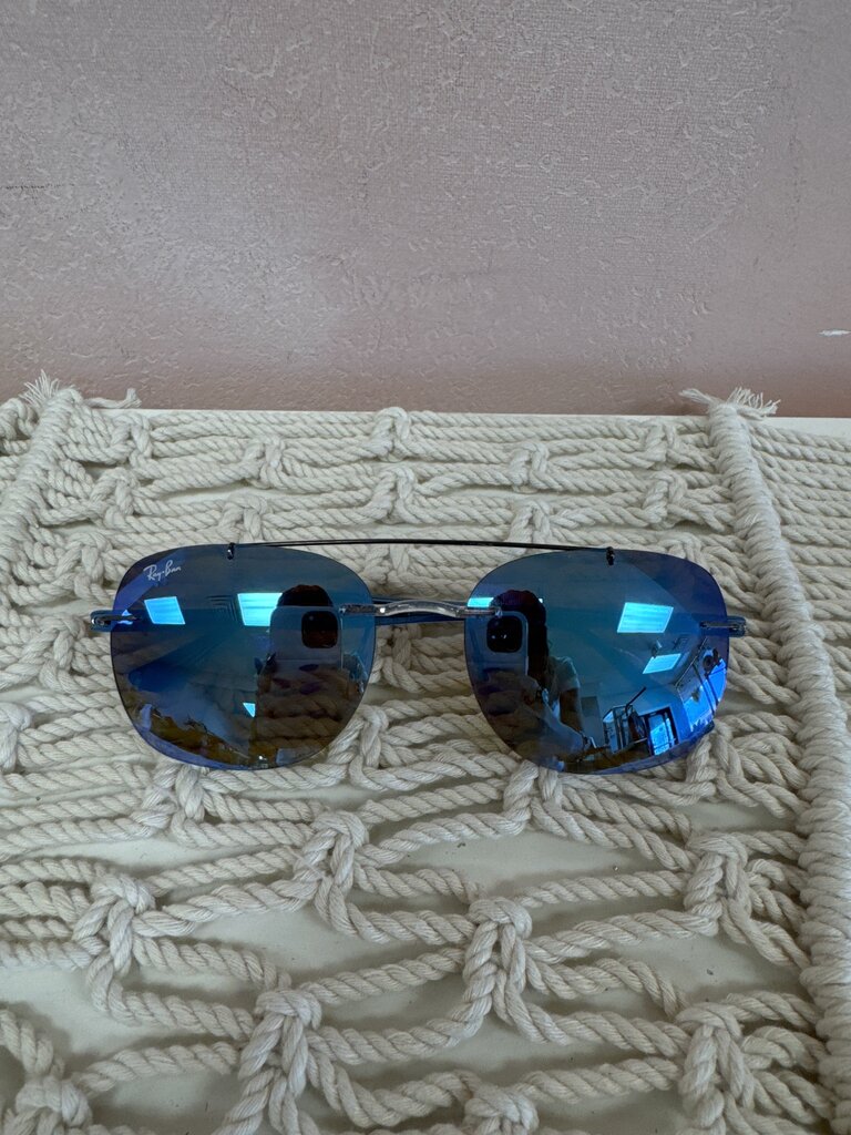 Ray Ban Blue Frame Sunglasses
