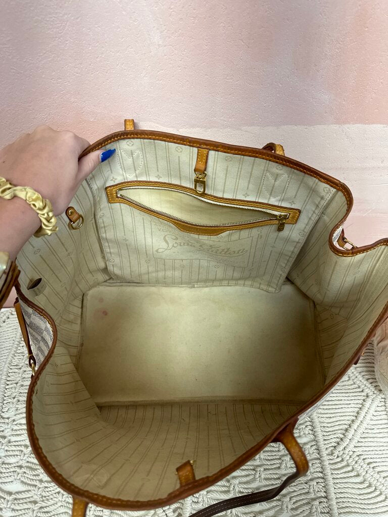 Louis Vuitton Azur Damier Neverful GM '12 (As Is)