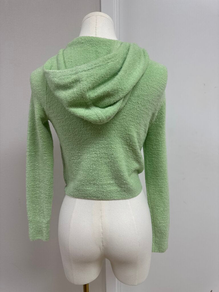 alice + olivia Pistachio Terry Cloth Hoodie NWT