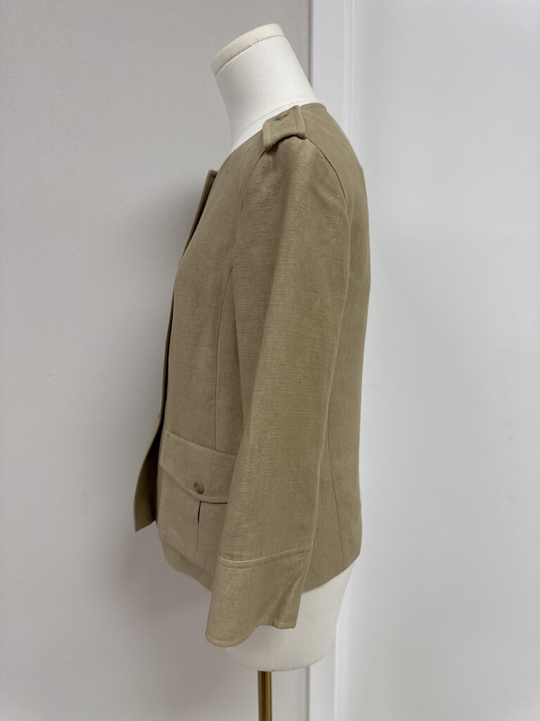 Charles Nolan Tan Linen Jacket NWT