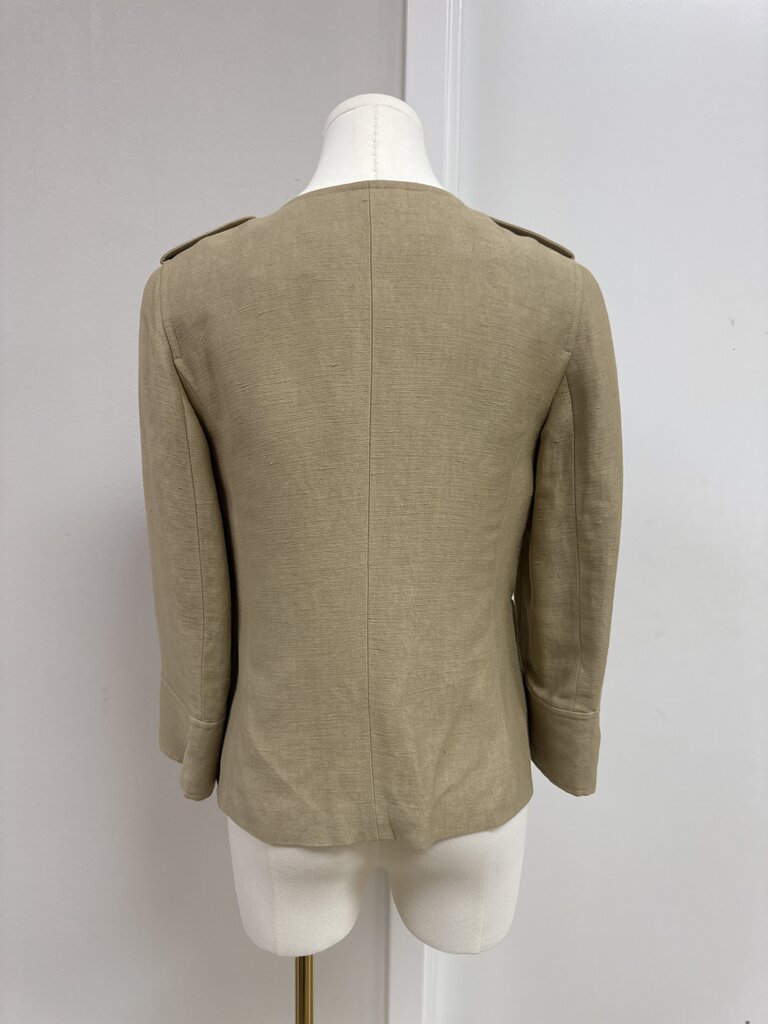 Charles Nolan Tan Linen Jacket NWT