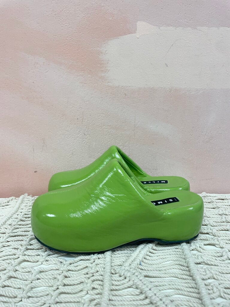 Simon Miller Avocado Patent Mule