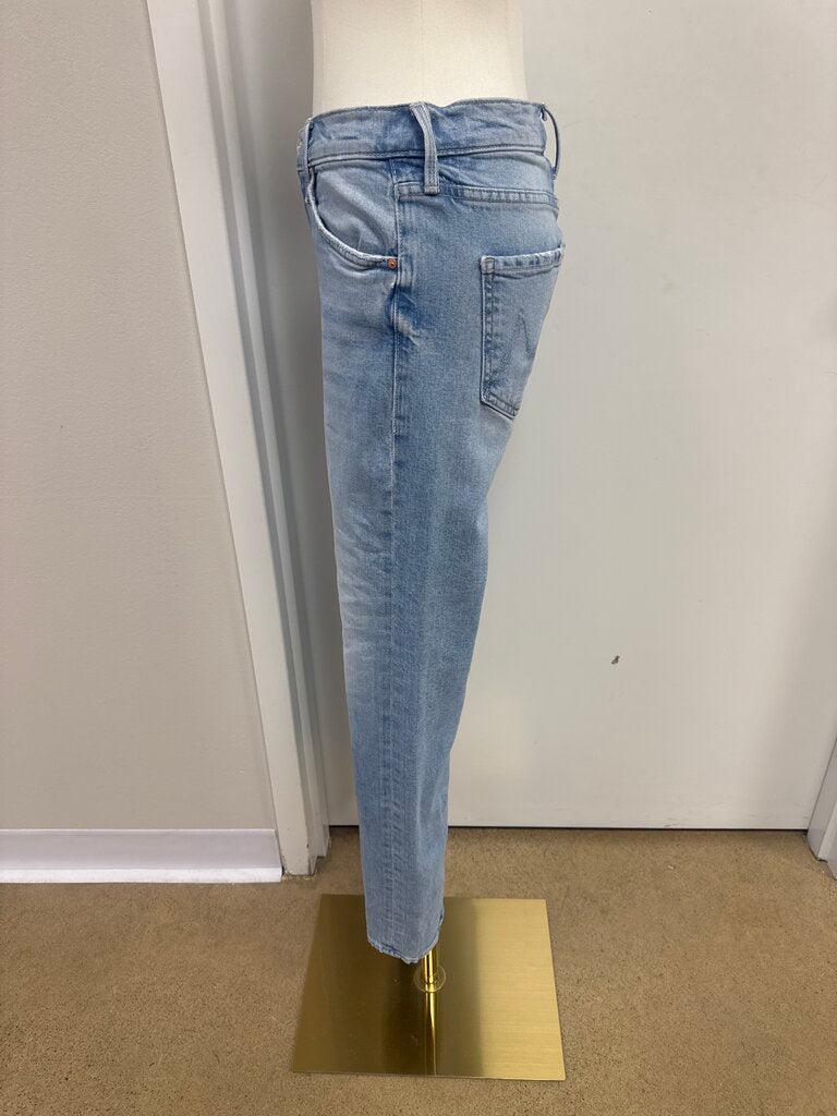 Mother Superior Light Wash Wide Leg Jean