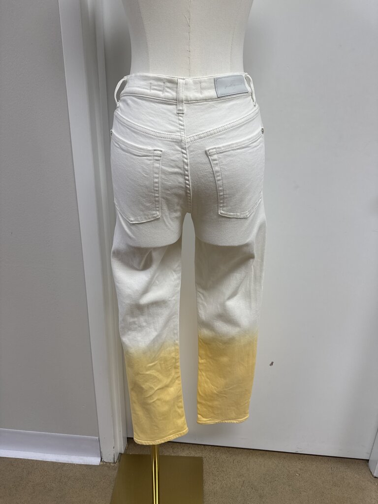 7 for All Mankind White Ombre Jean