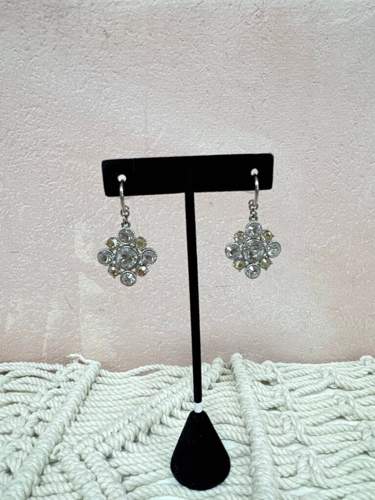 Chanel Vintage Crystal Strass Drop Earring