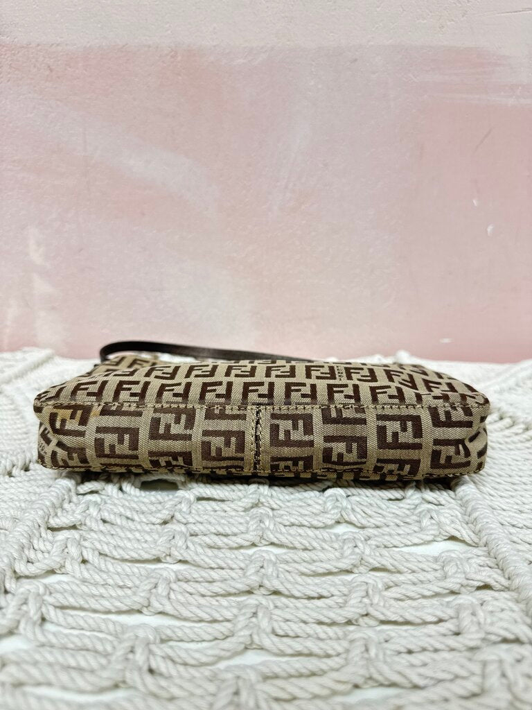 Fendi Zucca Pochette Shoulder Bag