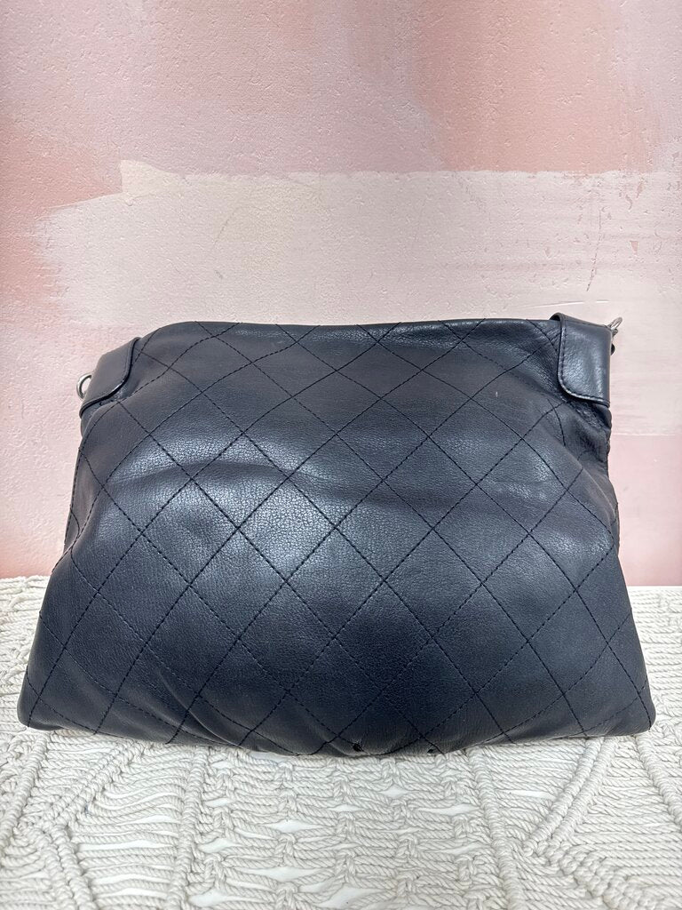 Chanel Black Quilted Paris Edinburgh Hobo '13-14