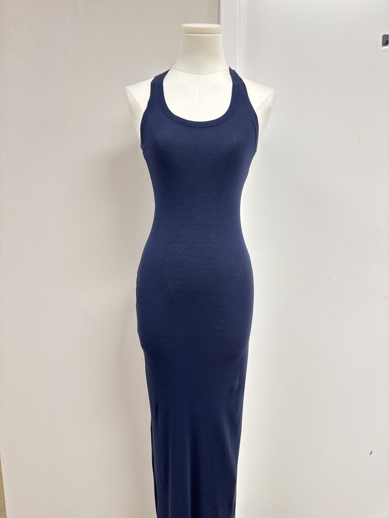 Splendid Navy Ribbed Tank Dress NWT