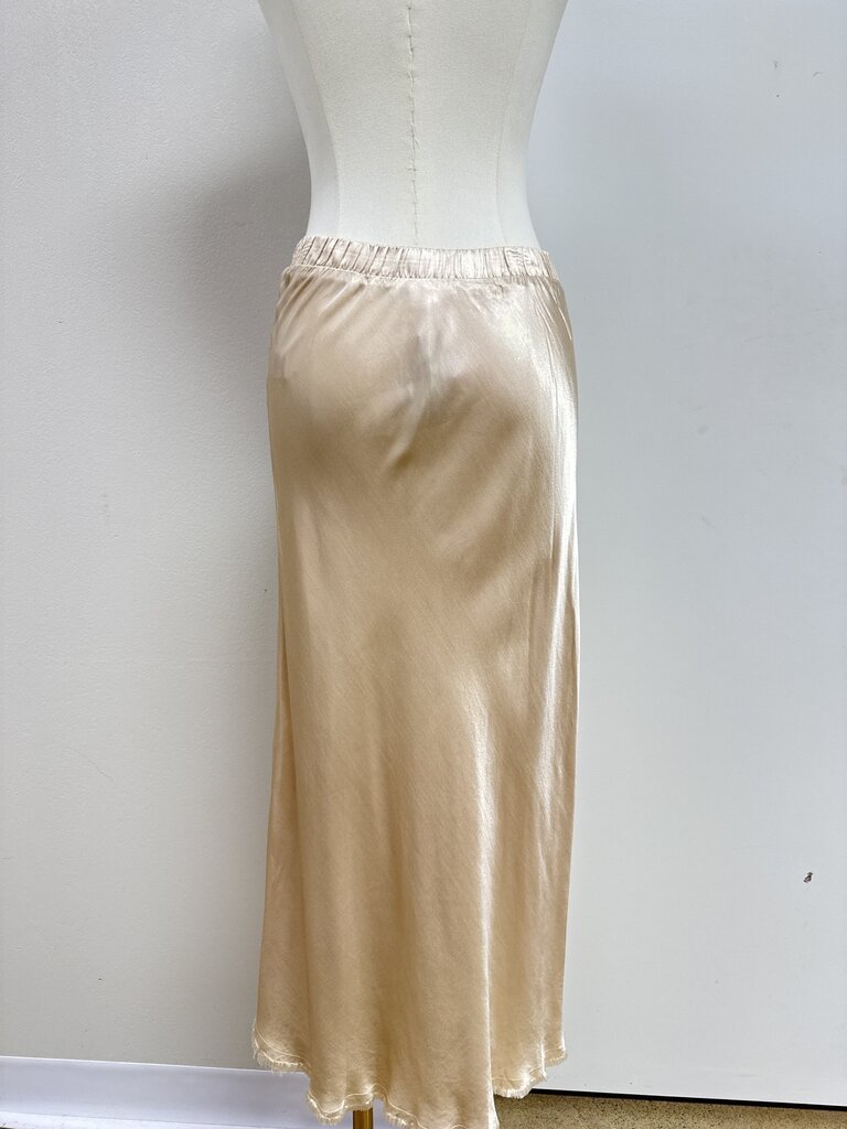 Nation Ltd Champagne Satin Skirt