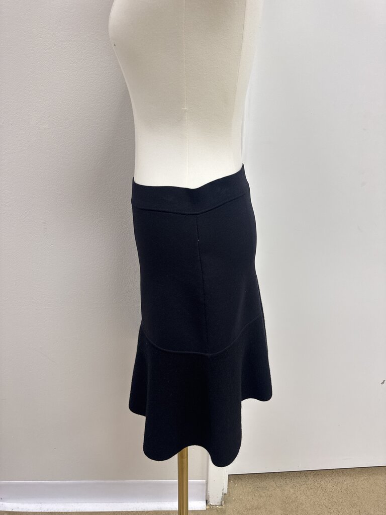 Balenciaga Black Wool Skater Skirt