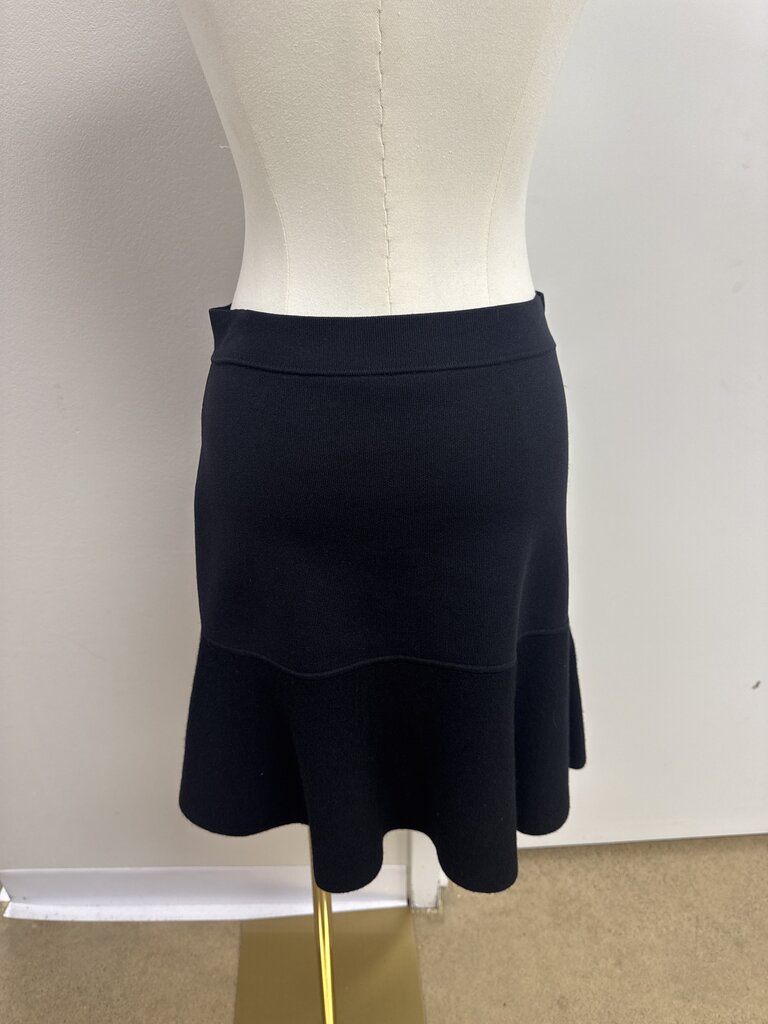 Balenciaga Black Wool Skater Skirt
