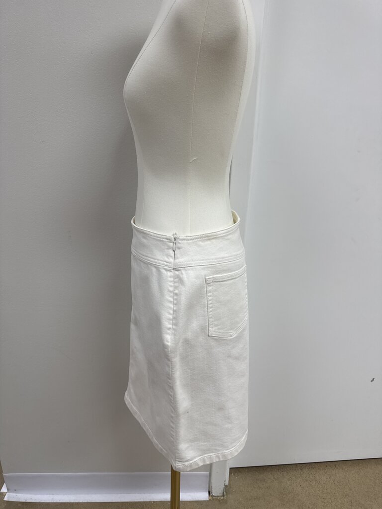 Escada White Jean Skirt