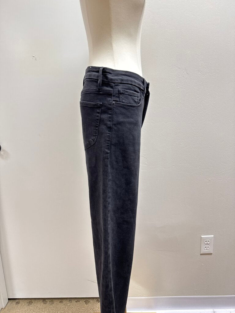 Good American Black Straight Leg Jean