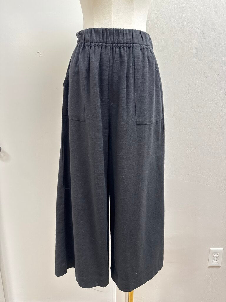 Laude the Label Black Wide Leg Pull On Pant