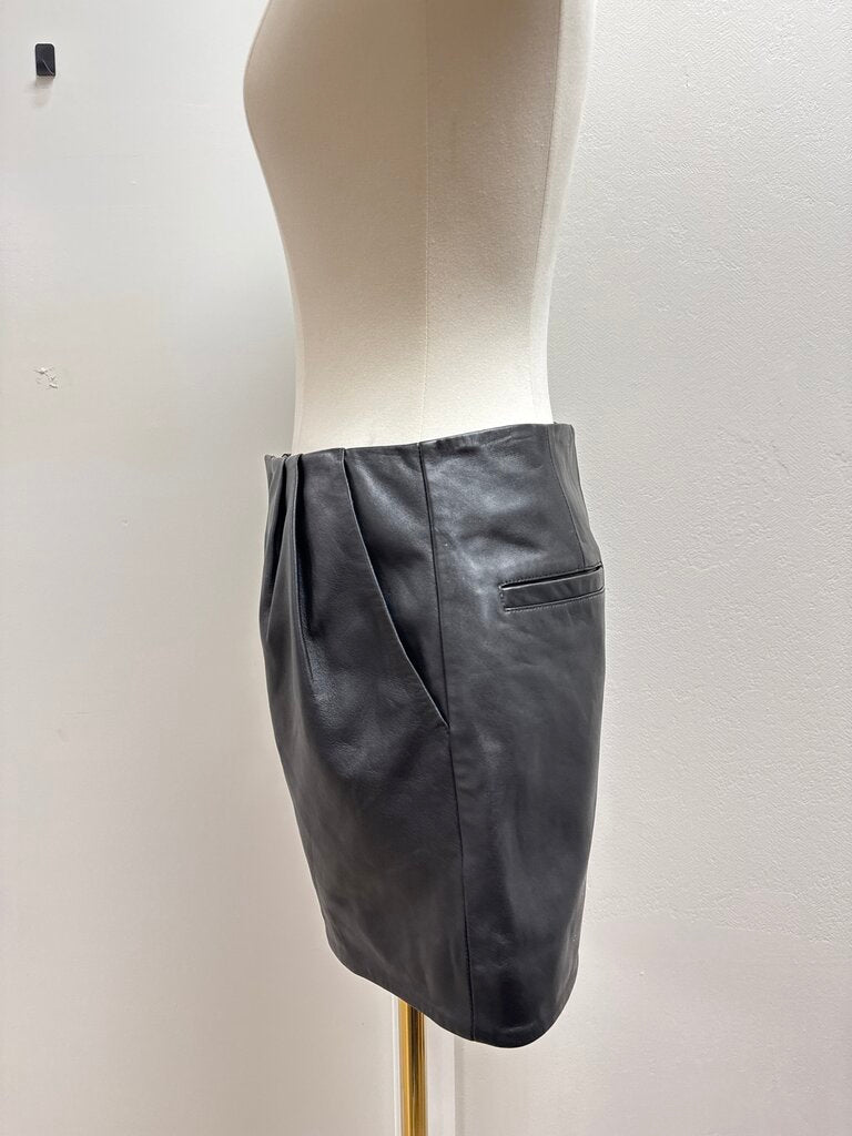 NBD Black Leather Shorts NWT