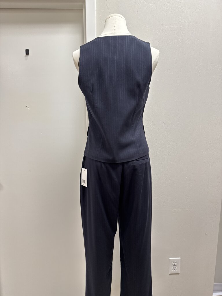 Jason Wu Navy Pinstripe Vest and Trouser NWT