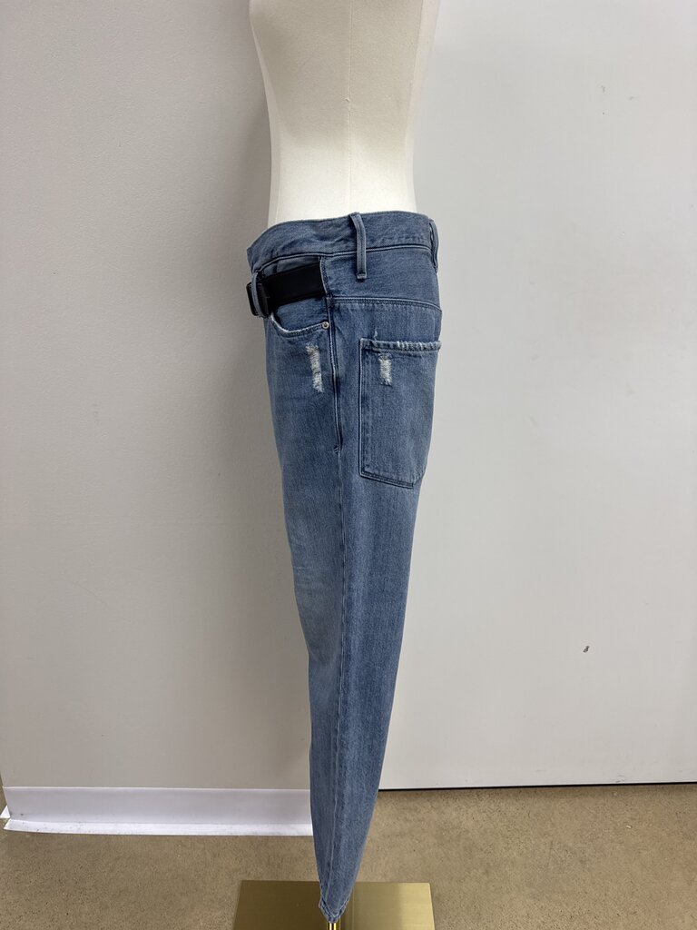 RtA Wide Leg Belted Jean
