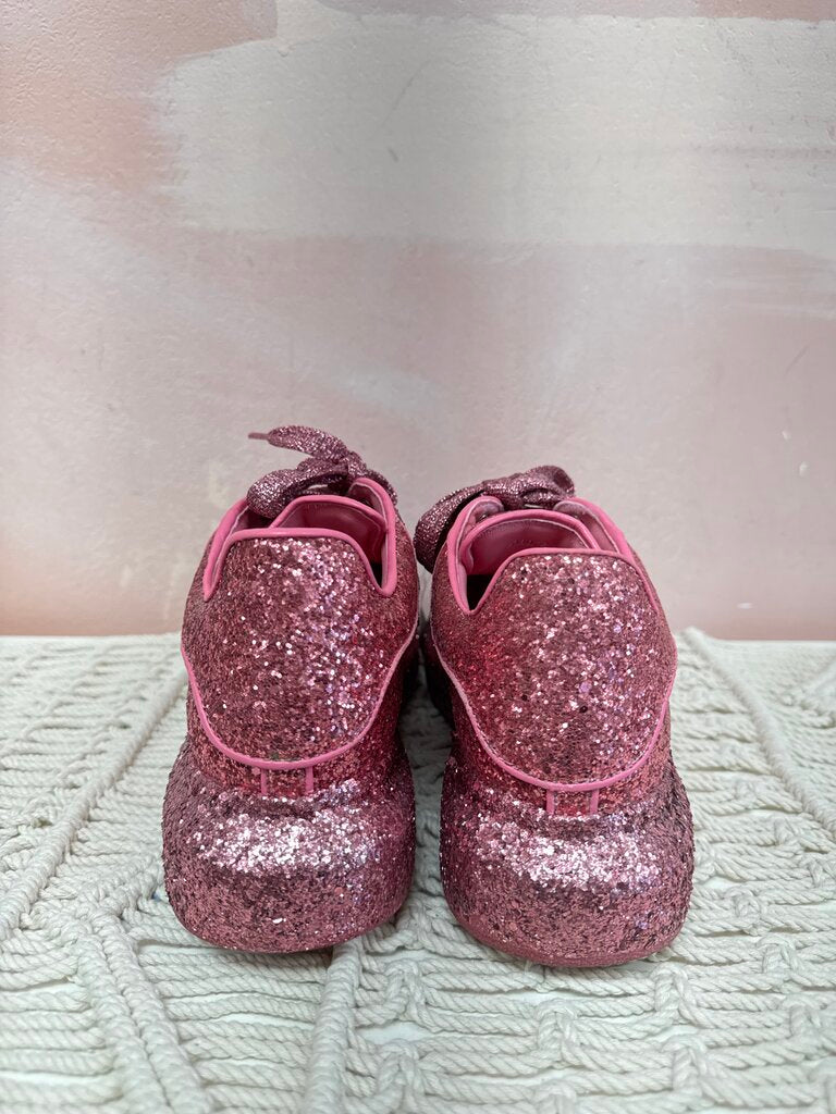 Alexander McQueen Pink Glitter Sneaker