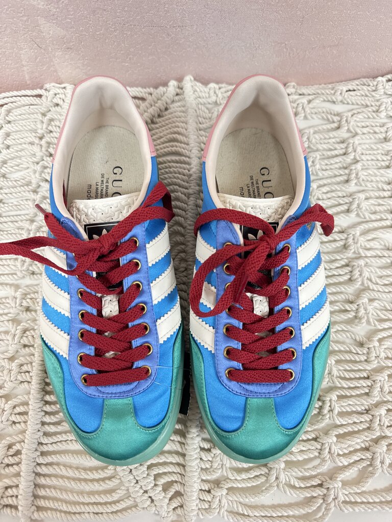 Gucci x Adidas Rare Satin Colorblock Sneakers