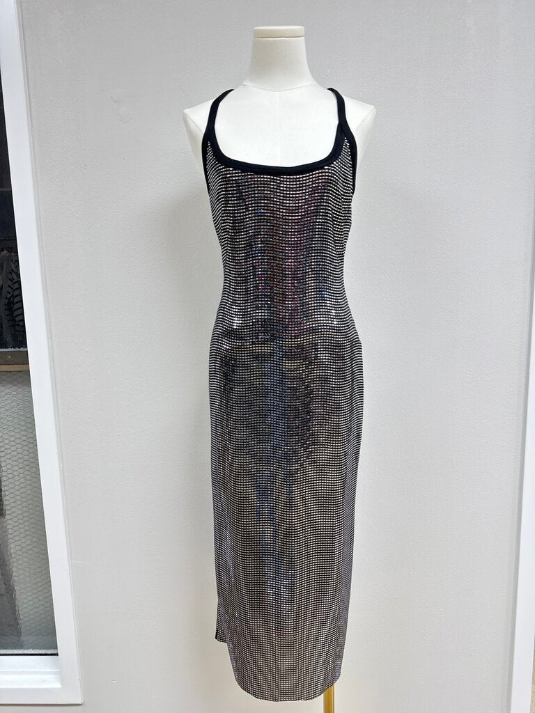Auteur Silver Sequin Tank Dress NWT